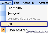 Window \ Split 